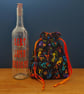 Small Sized Rainbow Kokopelli Style Reusable Gift And Storage Bag - Image 3
