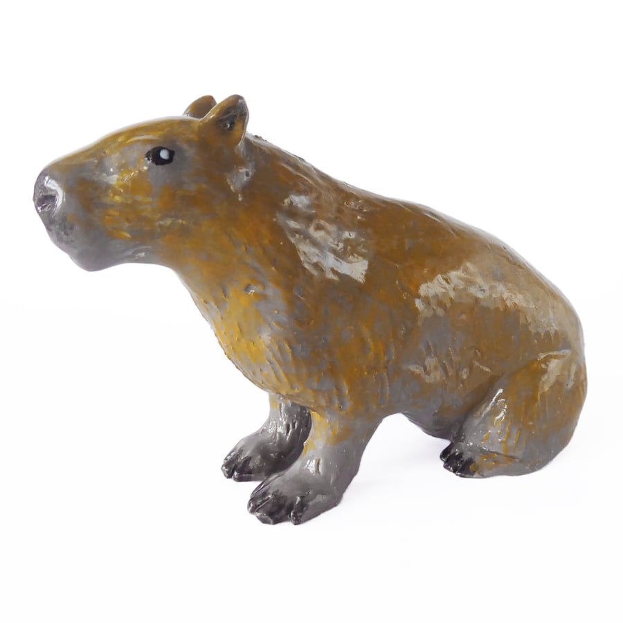 Capybara Ceramic Ornament - Handmade