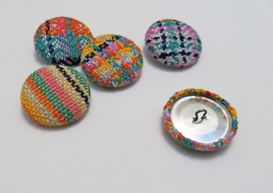 Colourful Covered Buttons