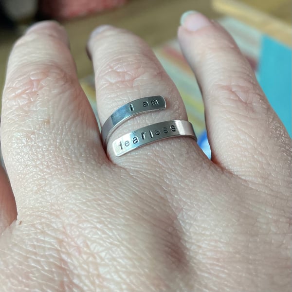 Stamped wrap ring