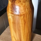 Beautifully unique tall spalted cherry vase 