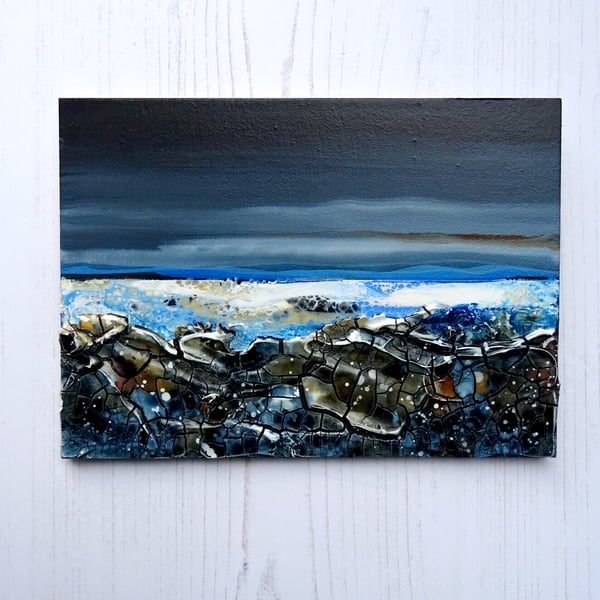 Small Original Mixed Media Painting 