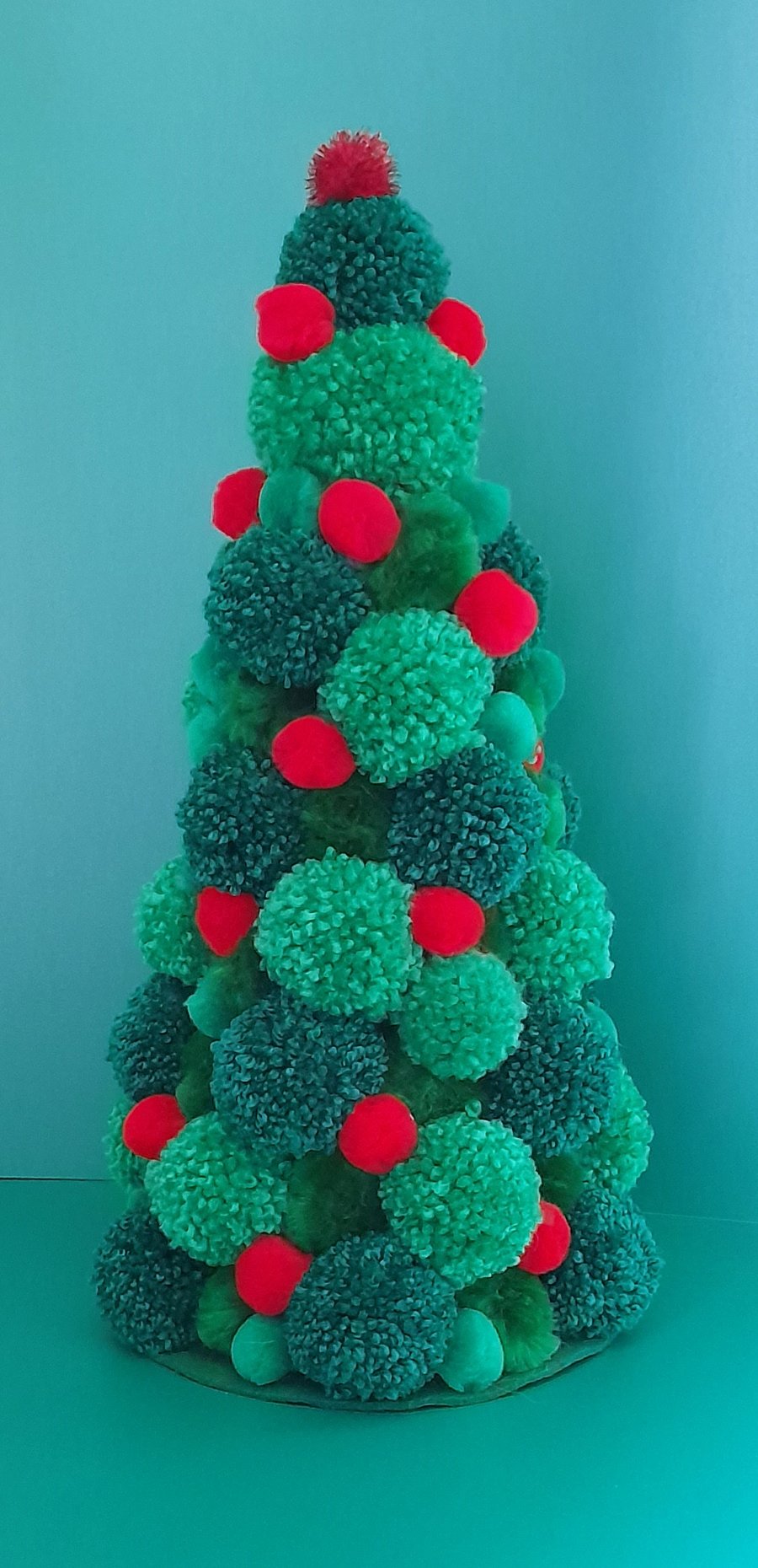  Pom Pom Christmas Tree - 39cms 15in