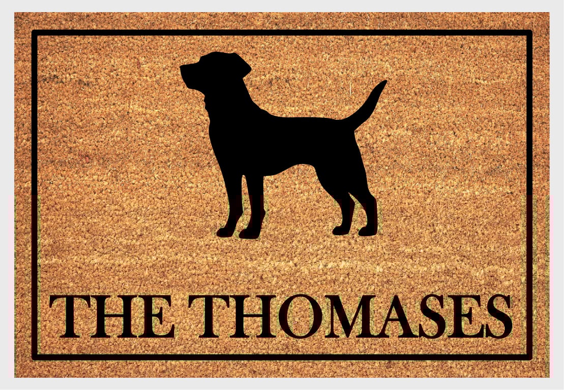 Labrador Retriever Door Mat - Personalised Labrador Retriever Welcome Mat 