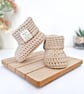 Born in 2027 Crochet Baby Booties – New Baby Keepsake Gift - Image 1