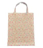 Christmas Reusable Shopping Bag - Gingerbread Fabric Tote - Festive Gift Bag