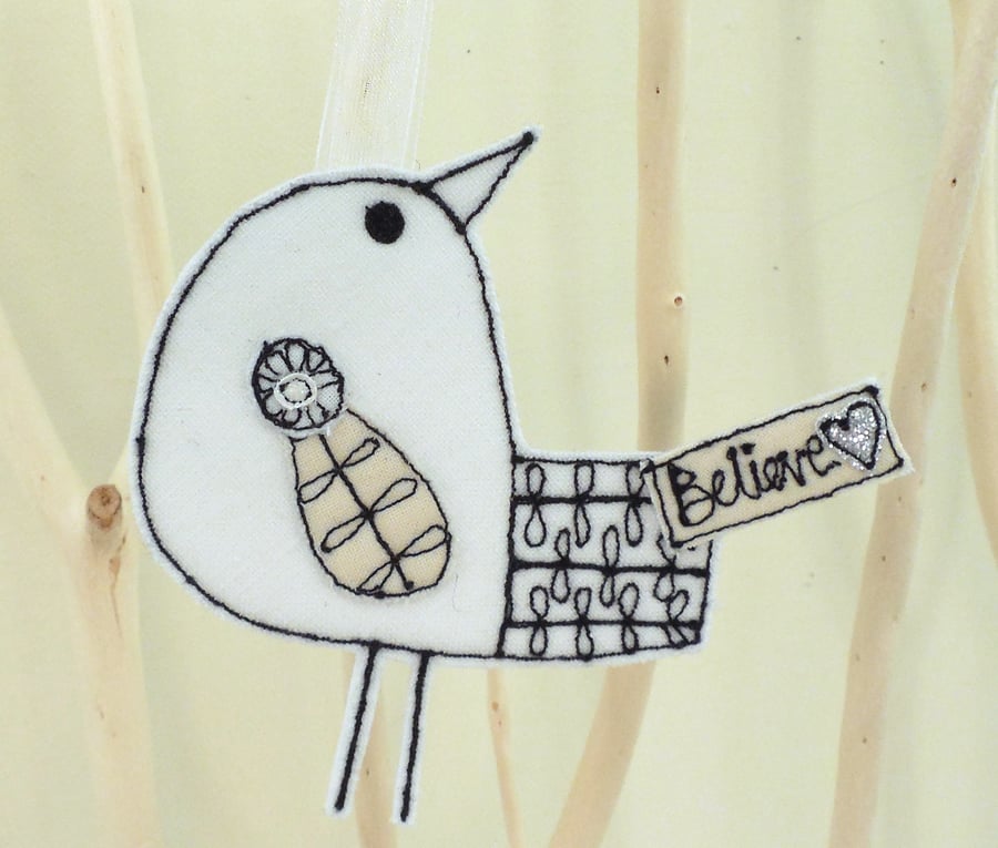 White 'Believe' Birdie