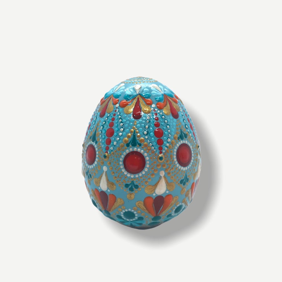Blue Decorated Egg