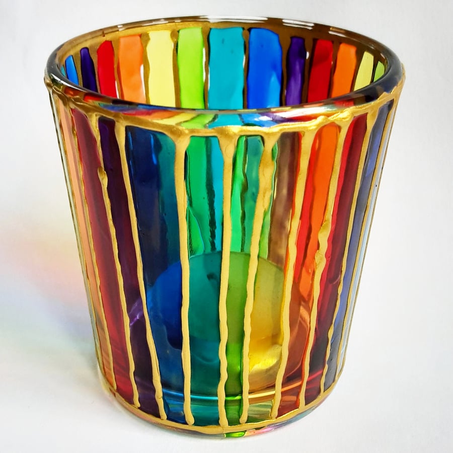 Rainbow Tealight Holder