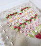 HAND EMBROIDERED GREETING CARD - HEART VALENTINE'S DAY - Image 2