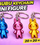 Labubu keychain mini figure - 20 - 20 - 40mm
