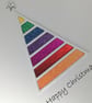 Rainbow glitter tree Christmas card - Image 2