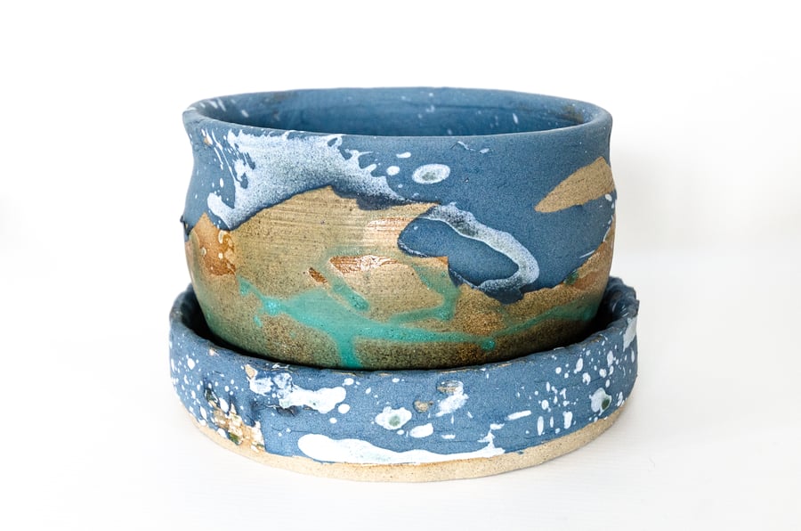 Handmade Plant Pot & Tray