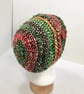 Womens Slouch hat, Autumn mix colours, Chunky hat, Crochet hat - Image 4