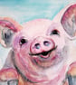 Porker the little pig. Original painting - Image 6