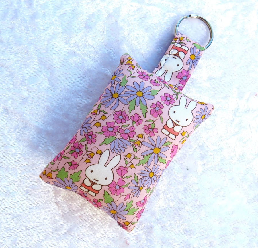 Liberty print padded keyring, Prairie Day, bag charm