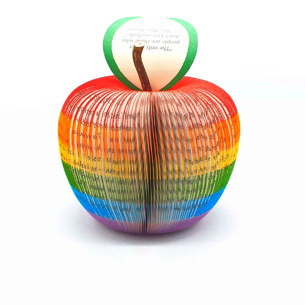 Personalised Rainbow Apple Book Gift 