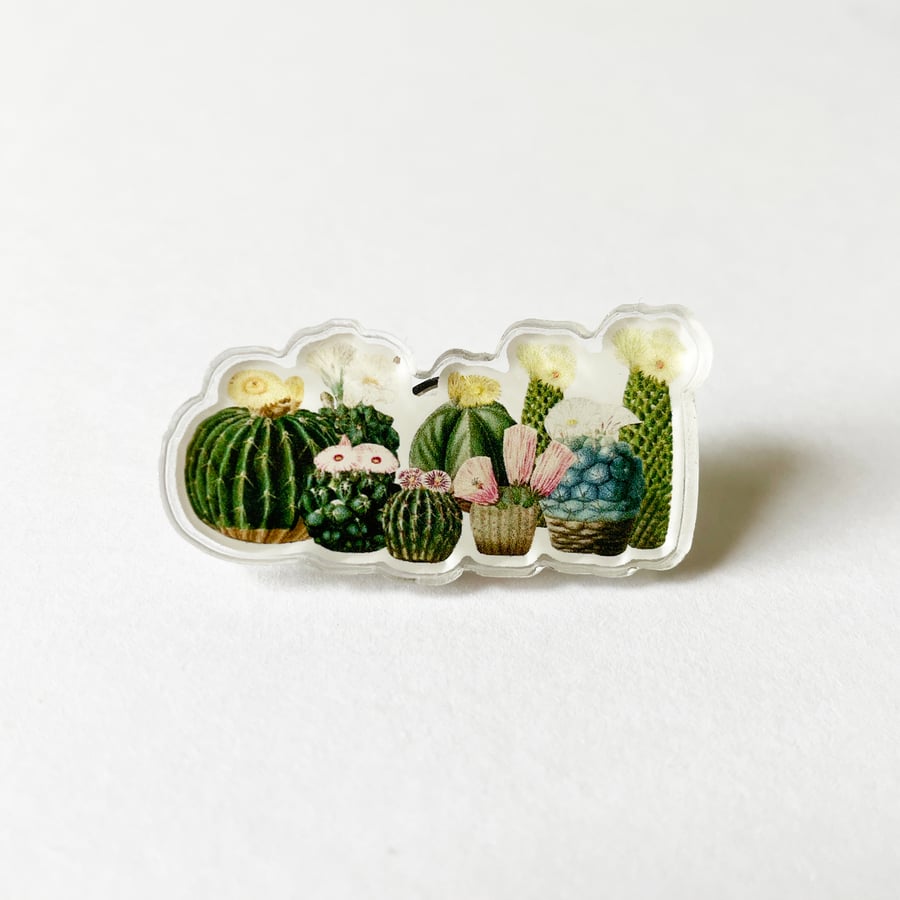 Cactus Acrylic Brooch