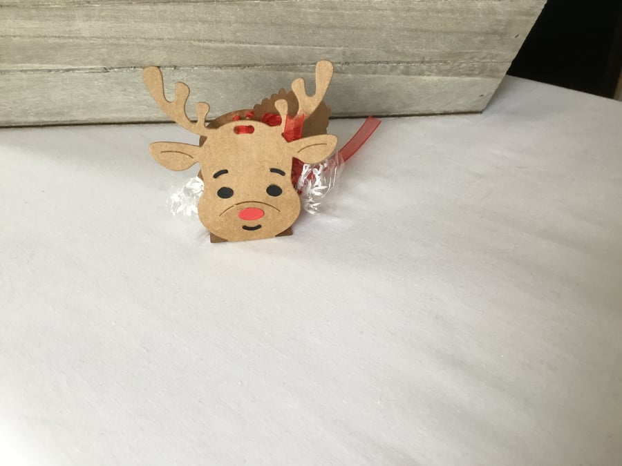 Reindeer table favours. Set of 6 Reindeer christmas table favours   CC536