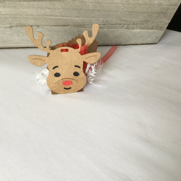 Reindeer table favours. Set of 6 Reindeer christmas table favours   CC536