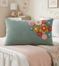 Handmade Felt Flower Cushion - Floral Felt Pillow - Botanical Scatter Cushion