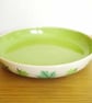 Pasta Bowl - Green Maple Leaves, Pattern