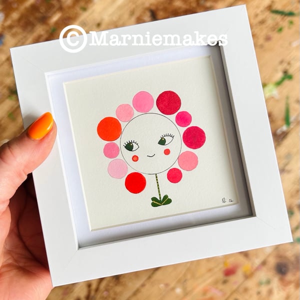 Pippi - Framed Original  Mini Illustration