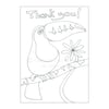 Colour-me-in Thank You Card - Toucan