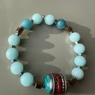“Mindfulness “,Green Amazonite Bracelet 