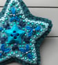 Hand Embroidered Star Brooch - Image 2