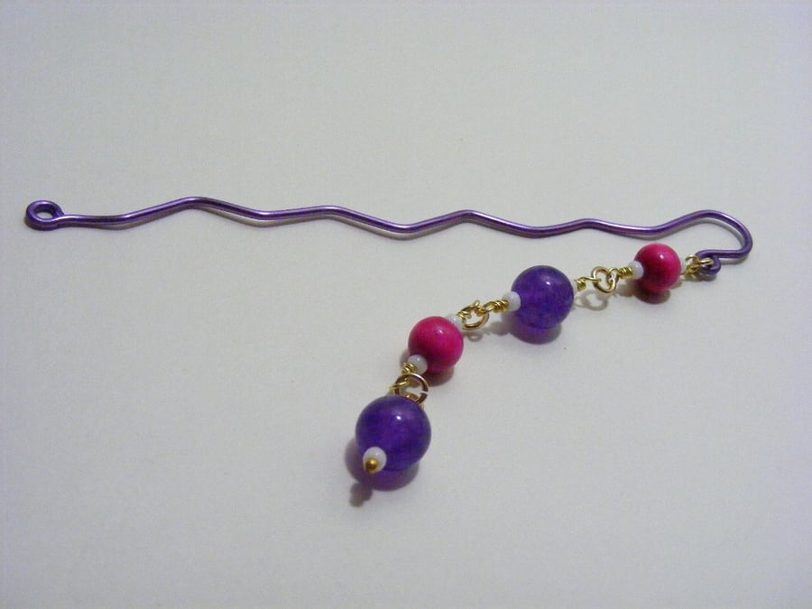 Pink and Purple Bookmark