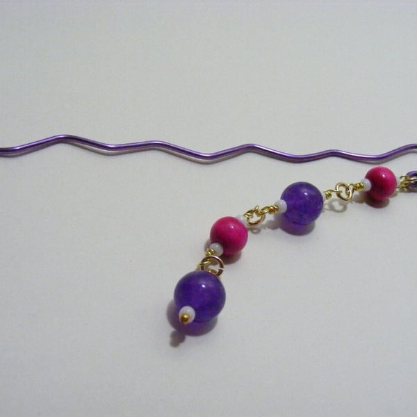 Pink and Purple Bookmark