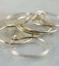 Slim Gold Hoops with Tiny Leaf Dangles 14 ct Gold Fill Hoop Earrings - Image 6