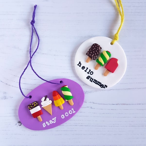 Ice cream themed decoration OR Magnet, choose your style