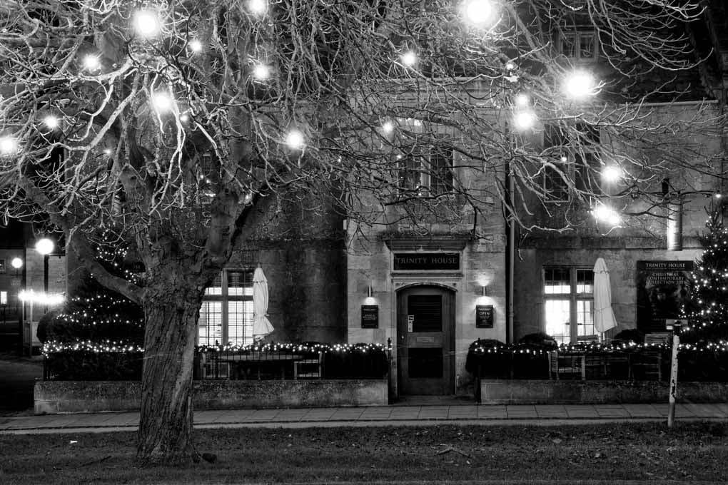 Broadway Christmas Lights Cotswolds UK Photograph Print