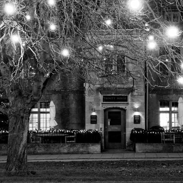 Broadway Christmas Lights Cotswolds UK Photograph Print