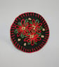 Poinsettia - Embroidered felt brooch - Image 3
