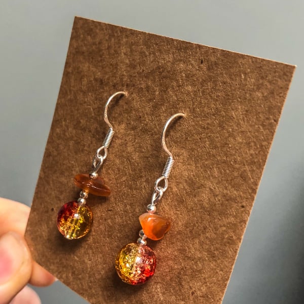 Gemstone earrings