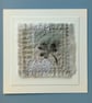 Textile Art with Hand Printed Clover Leaf  - Image 1