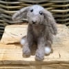 Rabbit needlefelt sculpture wildlife portrait 