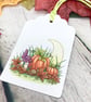 Autumn Moon Gift Tags - set of 4 tags - Toadstools & Pumpkins - Image 4
