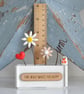 Find What Makes You Happy Daisy & Seagull Planter - Image 2
