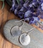 Handmade Fine Silver Drop Earrings Dandelion Clock Design - Image 9