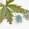 Sterling silver and apatite earrings