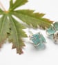 Sterling silver and apatite earrings - Image 1