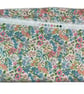 Large wash bag in Liberty cotton, floral toiletries bag with handles and pocket. - Image 6