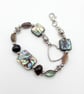 Abalone & Black Pearl Bracelet