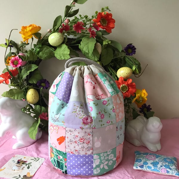 Pretty spring patchwork bag