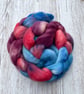 Merino Hand Dyed Spinning Fibre Jolly Sailor 100g - Image 1