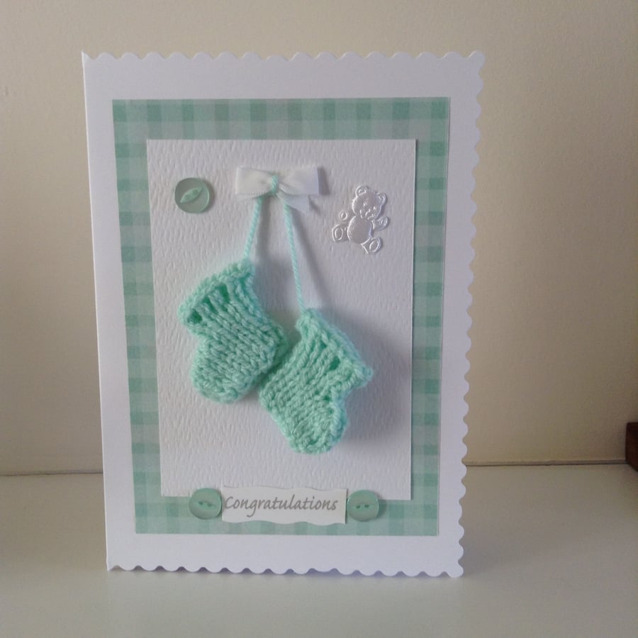Handmade Card for a New Baby 